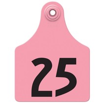 Allflex Global Maxi Numbered Tags 1-25 Pink - $57.40
