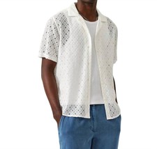 Wax London Didcot Corded Lace Shirt Size XL - $1,209.65 MXN