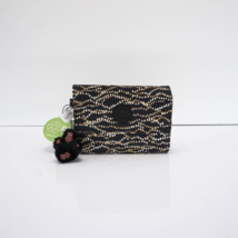 Kipling PIXI Snap Medium Trifold Wallet AC3739 Polyester Disco Glam Mult... - $39.95