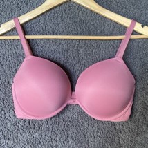 Victoria Secret Wear Everywhere Super Push Up Pink Padded Underwire Bra ... - £13.00 GBP