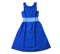 NWT J.Crew A-line Sash Tie Brilliant Sapphire Blue Belted Cotton Dress 20 $110 - £49.56 GBP