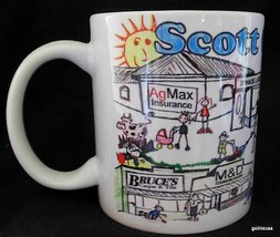 Vintage Scott City Kansas Mug Businesses 3.75&quot; - £11.07 GBP