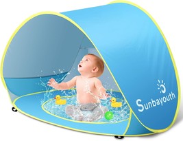 Baby Pool Tent, Uv Protection Infant Pop Up Sun Shelters Shade - $40.94