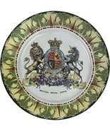 British Royal Arms Crest Lion Unicorn Plate Frank Beardmore &amp; Co. Fenton... - $60.66 CAD