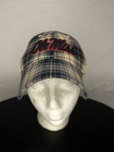 Top Of The World Mississippi Ole Miss Rebels Plaid 1 Fit Hat Cap  - £19.42 GBP