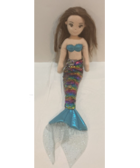 Aurora Sea Sparkles Sequin Sparkles Miya Mermaid Plush Doll Toy 18 inch - £6.94 GBP