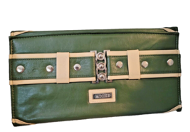 Miche Magnetic Purse Interchangeable Cover Only Green Faux Leather Belt ... - $9.69
