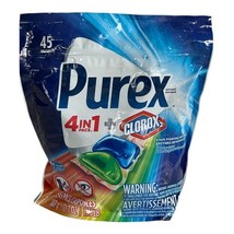 Purex 4 in 1 + Clorox Laundry Detergent Pacs 45 Capsules Safe For Colors... - €35,48 EUR