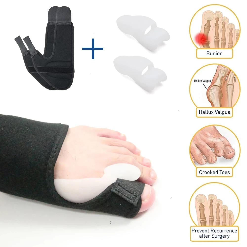 APTOCO 2Pairs Upgrade Gel  Bunion Corrector Toe Separator Splint Device ... - $47.43