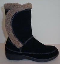 Easy Spirit Size 7.5 M WARMFEET Black Suede Mid Calf Boots New Womens Shoes - £100.99 GBP