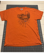 Harley Davidson Men’s Shirt M 2012 Skull Perrysburg Ohio Hanes Beefy T O... - €17,36 EUR