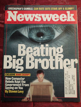 NEWSWEEK January 15 2001 Computer Privacy Crypto Steven Levy Cate Blanchett - £6.90 GBP