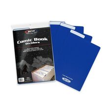 2 packs of 25 (50) BCW Azur Blue Comic Book Dividers - $54.86