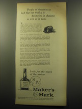 1959 Maker&#39;s Mark Bourbon Ad - People of discernment find - £11.78 GBP