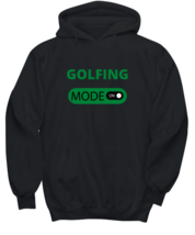 GOLFING, black Hoodie. Model 64026  - £31.49 GBP