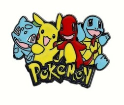 Pokémon Pikachu And Starters Enamel Pin - Pokémon Characters Pin - New! - £4.71 GBP