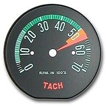 LATE 1960 - EARLY 1961 Corvette Face Tachometer Red 5500 Red Line - £62.28 GBP