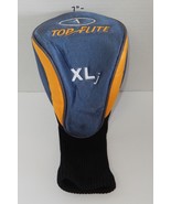 Top Flite XLj 1 Wood Golf Club driver head cover blue yellow - $15.69