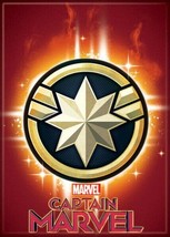 Captain Marvel Movie Star Emblem Logo Refrigerator Magnet NEW UNUSED - $3.99