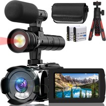 270° Youtube Vlogging Camera Recorder, 20X Digital Zoom, Ir Light, Full Hd 3.0&quot; - $116.88