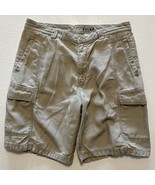 Tommy Bahama 34 x 9&quot; Stone Tencel Blend Canvas Casual Cargo Shorts - $34.99