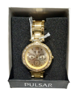 Pulsar Ladies Watch Swarovski VD75-X044 Day Date Month With Box4 Parts - £10.25 GBP