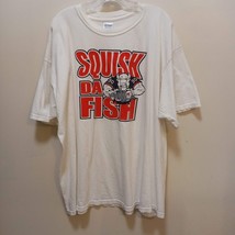 Vintage 1990 SQUISH DA FISH Buffalo Bills Miami Dolphins Football T-Shir... - $47.49