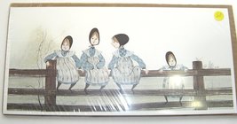  P. Buckley Moss &quot;Waiting for Tom&quot; Girls on Fence 1981 Print  557/1000  NOS - $299.99