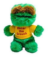 Oscar the Grouch 8&quot; Plush Stuffed Animal Vintage Hasbro Softies Sesame Street - £11.30 GBP