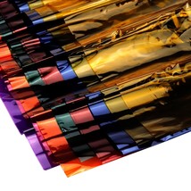 14 Pcs Colored Cellophane Sheets 13.58&quot;9.76&quot; Cellophane Paper Is Applied... - $12.99