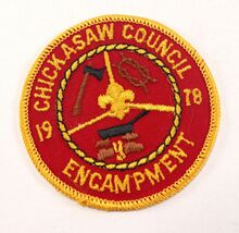 Vintage 1978 Chickasaw Council Encampment Camp Boy Scouts of America BSA... - $6.90