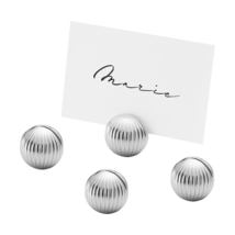 Bernadotte by Georg Jensen Stainless Steel Table Card Holders 4pc - New - £37.92 GBP