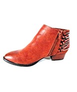 Cato Brown Zip Up Ankle Booties Shoes Heels Women&#39;s 8 M (SW26)pmf - £21.90 GBP