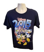 2015 Disney Mickey Mouse Donald Duck Pluto Goofy Adult Large Blue TShirt - $19.80