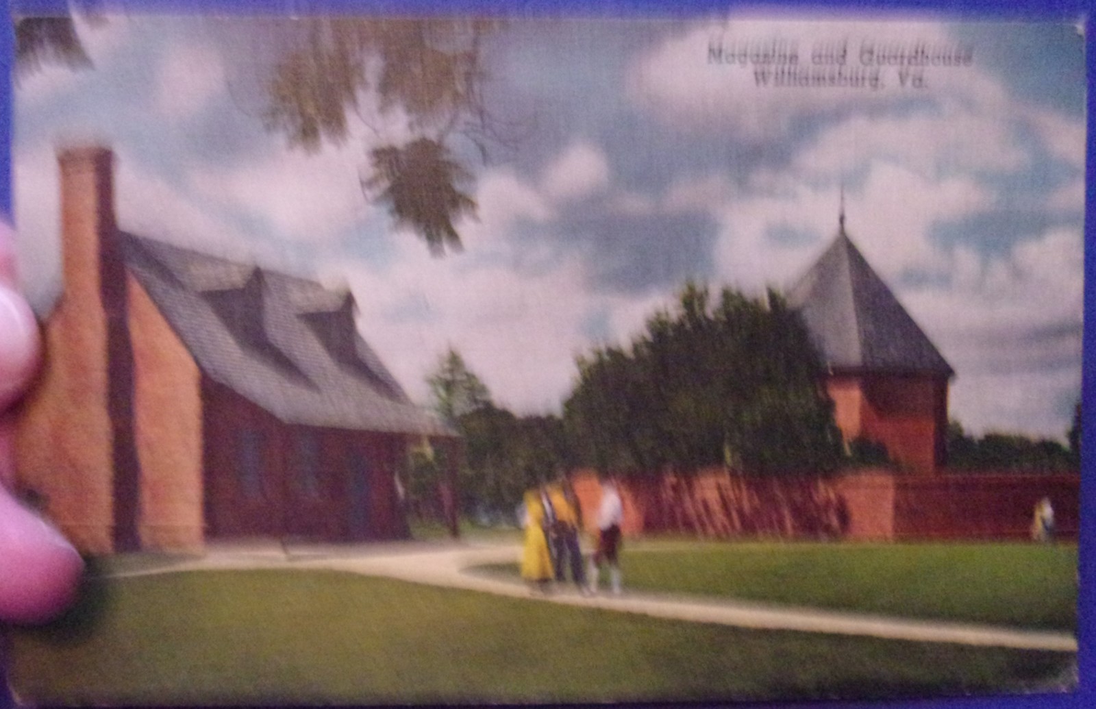 Magazine and Guardhouse Williamsburg VA Linen Postcard 1959 - $4.99