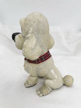 Little Paws Poodle Dog Figurine White Sculpted Pet 5.1" High Rare Collectible image 6