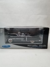 Welly 1953 Cadillac Eldorado 1/27 Collection Black Convertible Diecast New V11 - $24.74