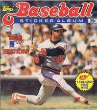 ORIGINAL Vintage 1983 Topps Baseball Sticker Album Partially Complete 115/330 - £15.57 GBP