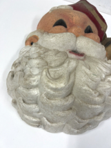 Vintage Styrofoam Santa Claus Wall Hanging 50s Mid Century Christmas face head - £31.85 GBP