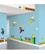 Super Mario Bros Removable Wall Stickers Decal Kids Home Decor - $34.45 CAD