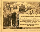Old Church Tower Ticket Jamestown Island Colony Area Virginia VA Nationa... - $7.97