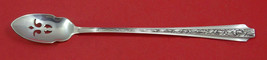 Talisman Rose By Frank Whiting Sterling Silver Olive Spoon Pierced Long Custom - $68.31
