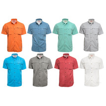 NWT Coleman Men Short Sleeve Adventure Outdoor Stretch Slim Muscle Fit Shirt $60 - £31.96 GBP