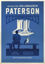 Paterson Movie Poster Jim Jarmusch 2016 Film Deutch Print 14x21&quot; 24x36&quot; ... - £9.49 GBP+