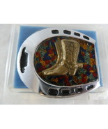 Vintage Belt Buckle Horseshoe &amp; Boot with glitter - $263.24 MXN