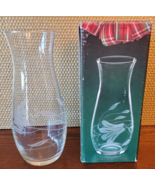 CHRISTMAS BOUQUET GLASS VASE  7 x 3 in Action Industry HOLIDAY BOX Vinta... - $5.94