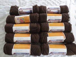 10--3.5 Oz. Malina Shenandoah 50% Acrylic 50% Polyester A06 Mahogany 4-Ply Yarn - £26.68 GBP