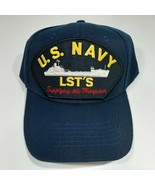 US Navy LST&#39;s Supplying The Manpower Men&#39;s Patch Cap Hat Navy Blue - £10.30 GBP