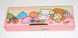 VINTAGE FAN FAN SANDBOX PEN &amp; PENCIL CASE GUC - £42.99 GBP