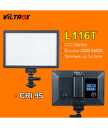 Viltrox L116T LED Video Light Ultra thin LCD Bi-Color  Dimmable DSLR Stu... - £24.86 GBP